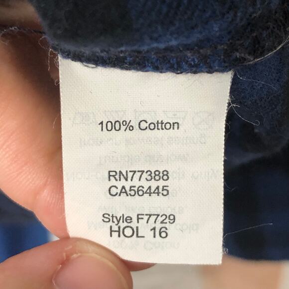 Madewell Black and Blue Gingham Long Sleeve Button Down Shirt Size Small - Picture 12 of 14